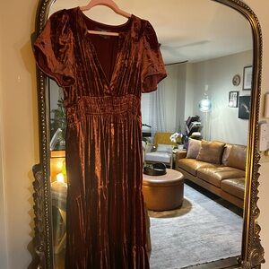 Anthropologie Velvet Somerset Dress